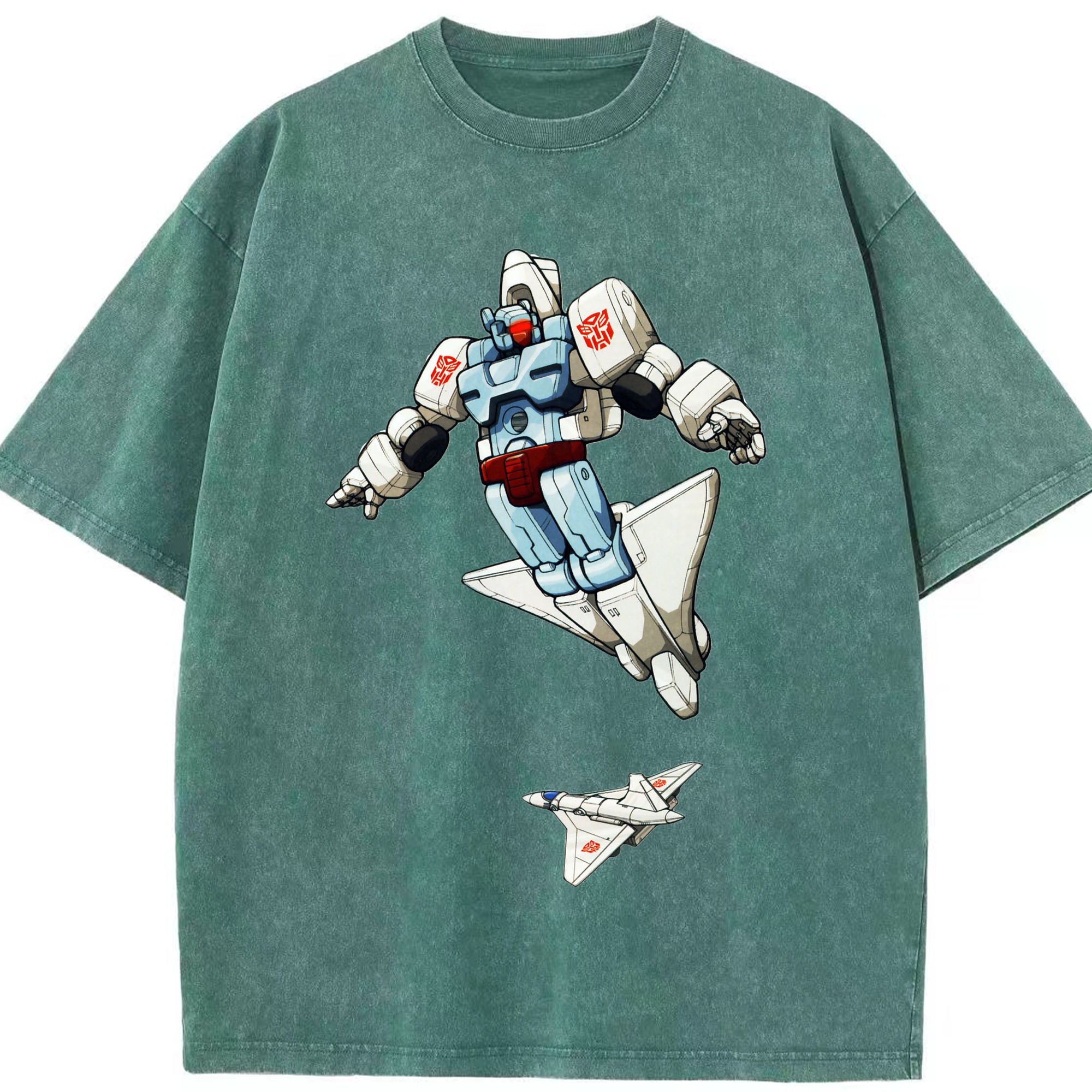 （画像用）  綿100% ヴィンテージ風 半袖Tシャツ（フロントプリント）